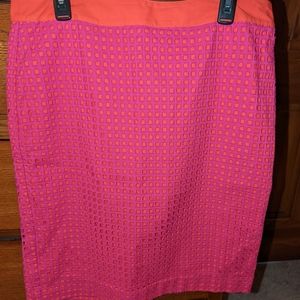 Talbot's windowpane skirt